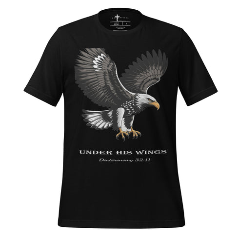 Under His Wings Christian Bible Verse T-Shirt
